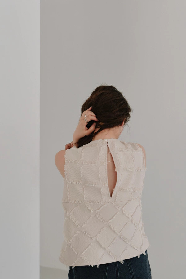 【即納】Hella ヘラ ut jacquard check blouse カットジャカードチェックブラウス h253-17【2025】【AW】【2025夏秋】【2025AW】【入荷】 即納】Hella ヘラ ut jacquard check blouse カットジャカードチェック