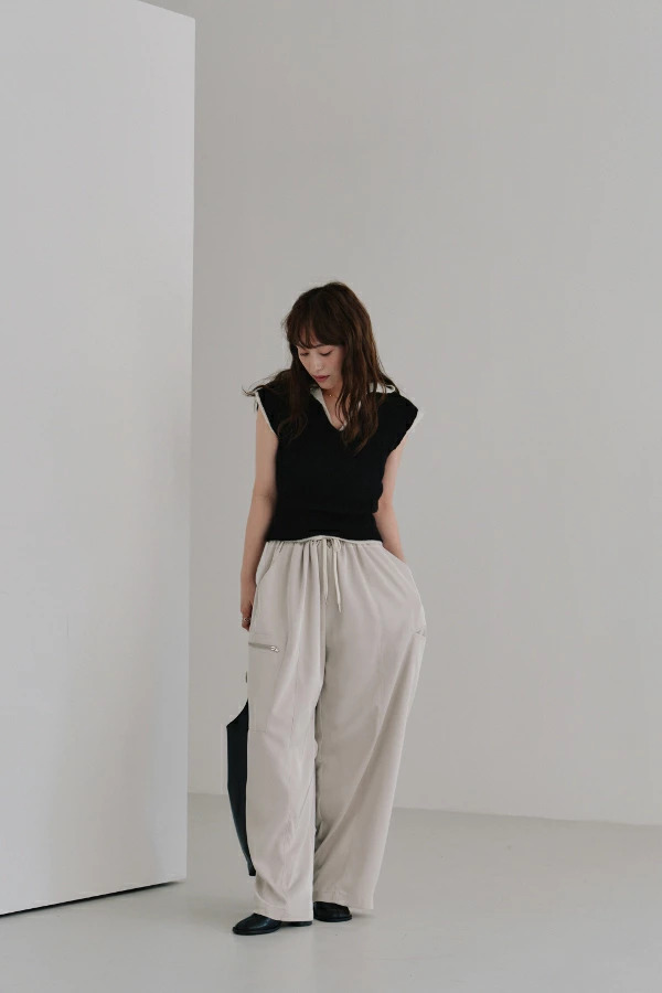 即納】Hella ヘラ drawstring gloss pants ドローストリング グロス