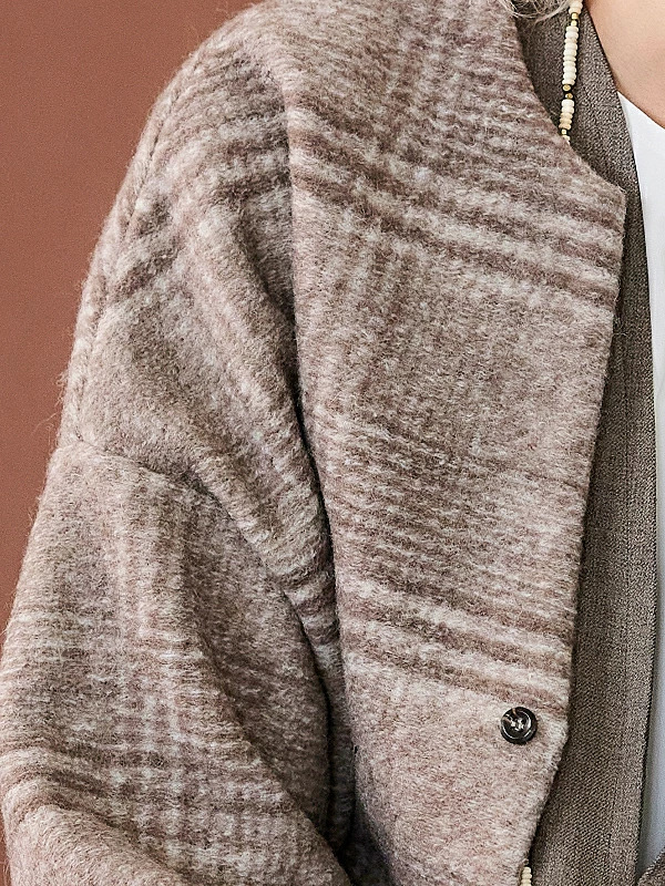 ルメランジュ・チェックスライバーカーディガン ルメランジュ チェック