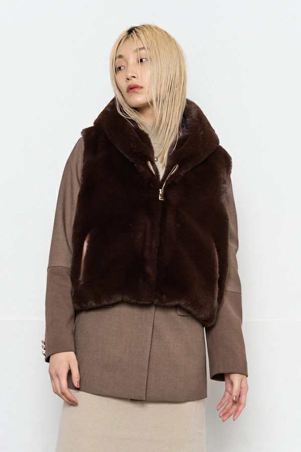 Muel  Chic Mont Fake mouton Vest