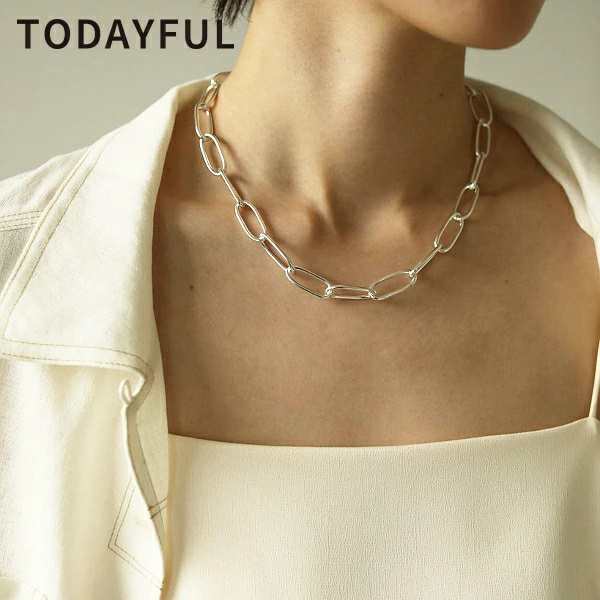 TODAYFUL トゥデイフル LIFEs ライフズ　Oval Chain Necklace (Silver925) オーバルチェーンネックレス  12990909【2022】【AW】【2022秋｜au PAY マーケット