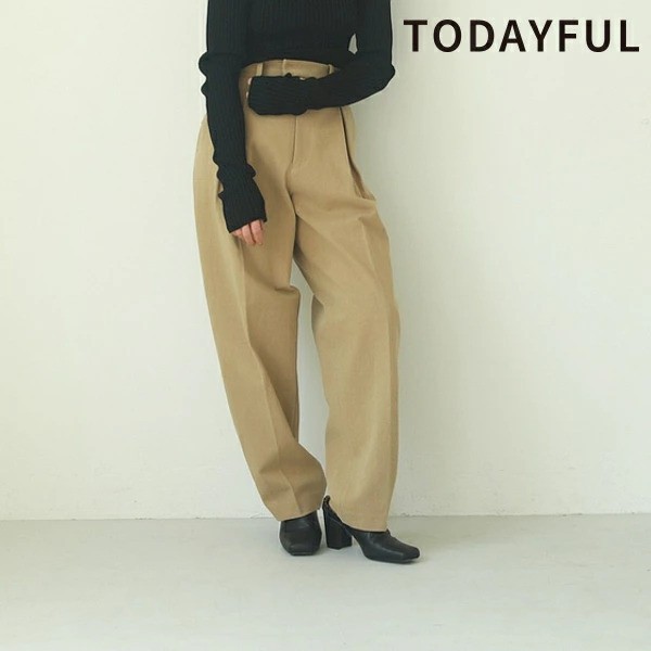 TODAYFUL【専用】TODAYFUL トゥデイフル コットンボックスタックパンツ 