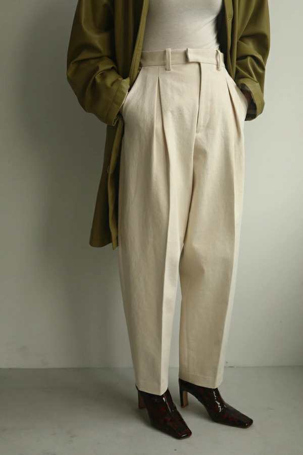 【即納】TODAYFUL トゥデイフル LIFEs ライフズ　RCotton Boxtuck Pants コットンボックスタックパンツ  12020708 吉田怜香 ボトムス【202｜au PAY マーケット