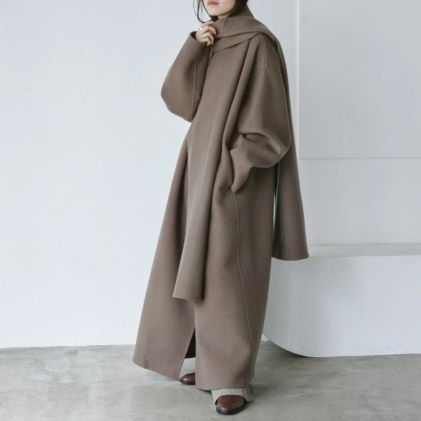 TODAYFUL【TODAYFUL】Stole Wool Coat ストールウールコート