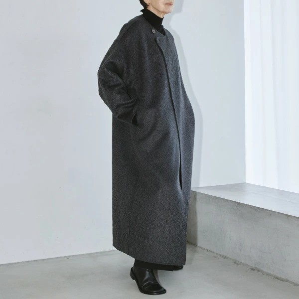 柄デザイン無地TODAYFUL Stole Wool Coatトゥデイフルストールウールコート