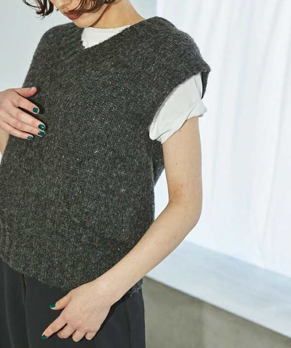 即納】TODAYFUL トゥデイフル LIFEs ライフズ Mottle Yarn Knit Vest