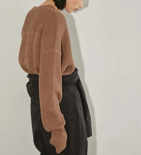 トゥデイフル TODAYFUL Rawsilk Waffle Pullover - ニット/セーター