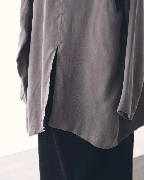 即納】TODAYFUL トゥデイフル LIFEs ライフズ Collarless Satin Shirts