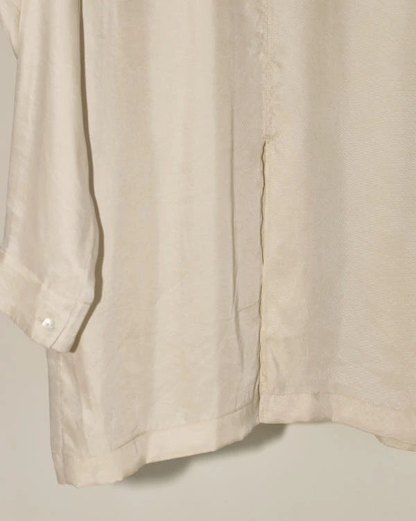 即納】TODAYFUL トゥデイフル LIFEs ライフズ Collarless Satin Shirts