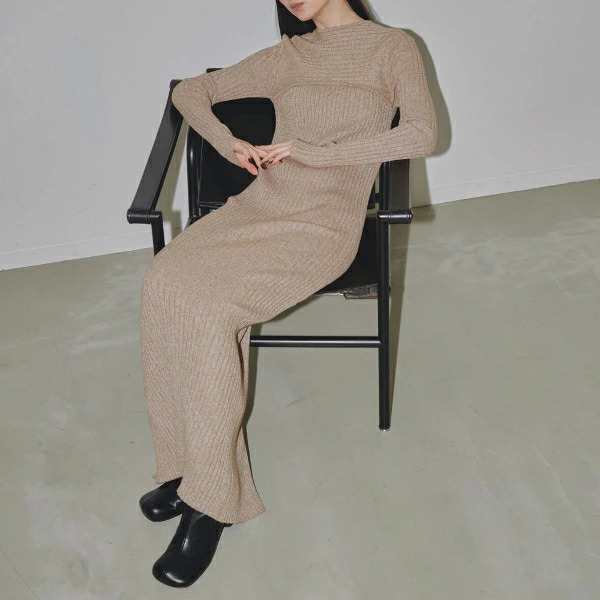 即納】TODAYFUL トゥデイフル LIFEs ライフズ Mix Boucle Knitdress