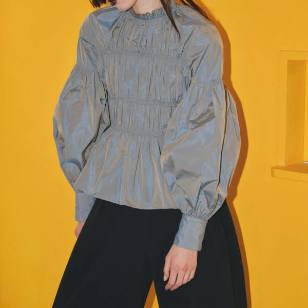 【SALE】【セール】【50％OFF】【即納】TODAYFUL トゥデイフル LIFEs ライフズ　Chambray Shirring Blous シャンブレーシャーリングブラウス 12320411 吉田怜香【2023】【AW】【2023秋冬】【2023AW】【入荷】 SALE】【セール】【50％OFF】【即納】TODAYFUL トゥデイフル LIFEs