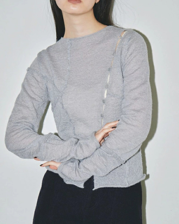 【SALE】【セール】【40%OFF】【即納】TODAYFUL トゥデイフル LIFEs ライフズ Asymmetry Sheer Knit アシンメトリーシアーニット 12320501 吉田怜香【2023】【AW】【2023秋冬】【2023AW】【入荷】の通販は