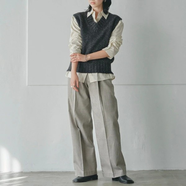 即納】TODAYFUL トゥデイフル LIFEs ライフズ Mottle Yarn Knit Vest