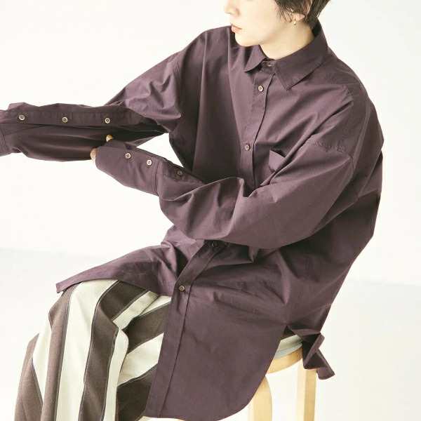 Typewriter Pocket Shirts 12220428 ロングシャツ