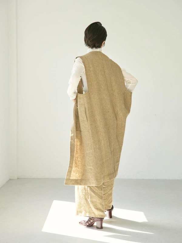 【SALE】【20％OFF】【即納】TODAYFUL トゥデイフル LIFEs ライフズ　Asymmetry Linen Vest  アシンメトリーリネンベスト 12310103 吉田怜｜au PAY マーケット