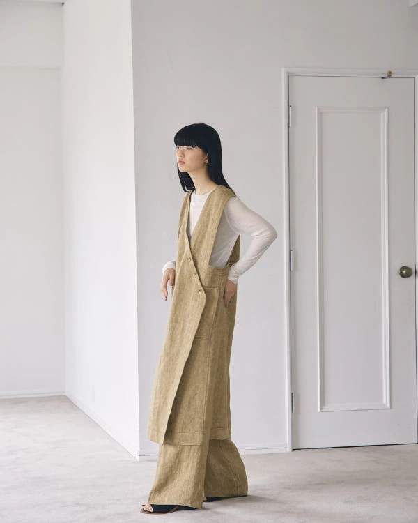【SALE】【20％OFF】【即納】TODAYFUL トゥデイフル LIFEs ライフズ　Asymmetry Linen Vest アシンメトリーリネンベスト 12310103 吉田怜香【2023】【SS】【2023春夏】【2023SS】【入荷】_4