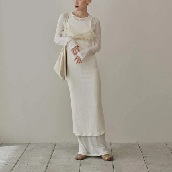 みの様　TODAYFUL Layered Sheer Dress 24aw TODAYFUL（トゥデイフル）の「Layered Sheer Dress（ワンピース