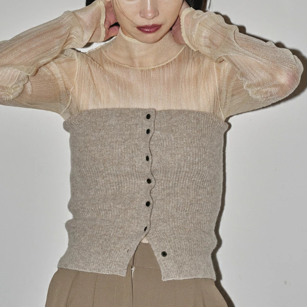 即納】TODAYFUL トゥデイフル LIFEs ライフズ Sheer Randomrib Knit