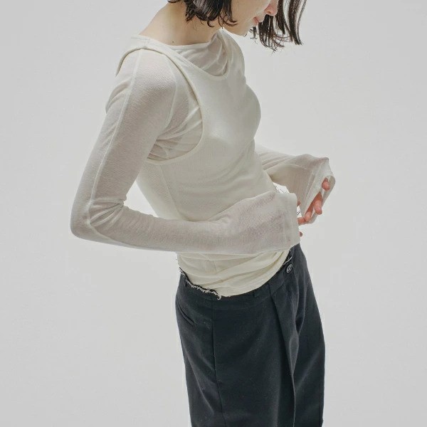 【即納】TODAYFUL トゥデイフル LIFEs ライフズ　Layered Sheer Long T-shirts レイヤードシアーロングTシャツ ロンT 長袖 12420610 吉田