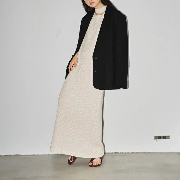 【即納】TODAYFUL トゥデイフル LIFEs ライフズ　Slit Neck Knitdress スリットネックニットドレス ワンピース 12410323 吉田怜香【2024の通販は