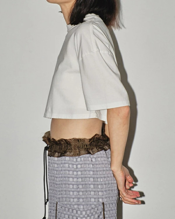 【即納】TODAYFUL トゥデイフル LIFEs ライフズ　Cropped Cotton T-shirts クロップドコットンTシャツ 12410605 吉田怜香【2024】【SS】【2024春夏】【2024SS】【入荷】 即納】TODAYFUL トゥデイフル LIFEs ライフズ Cropped Cotton T-shirts