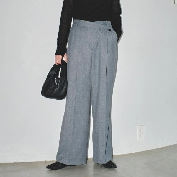 【SALE】【セール】【50％OFF】【即納】TODAYFUL トゥデイフル LIFEs ライフズ　Asymmetry Twill Trousers アシンメトリーツイルトラウザ