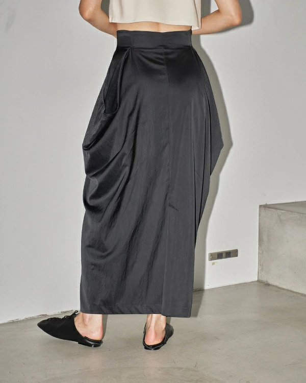即納】TODAYFUL トゥデイフル LIFEs ライフズ Satin Drape Skirt 