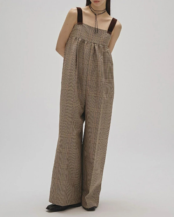 即納】TODAYFUL トゥデイフル LIFEs ライフズ Check Wide Combinaison