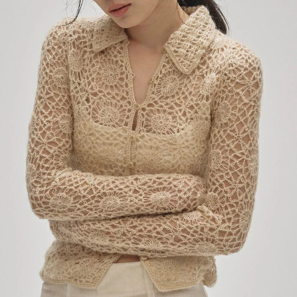 【即納】TODAYFUL トゥデイフル LIFEs ライフズ　Mohair Crochet Knitshirts モヘアクロシェニットシャツ モヘヤ 12520511 吉田怜香【2025】【AW】【2025夏秋】【2025AW】【入荷】