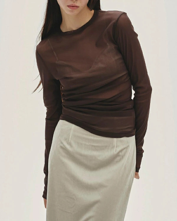 即納】TODAYFUL トゥデイフル LIFEs ライフズ Asymmetry Mesh Tops