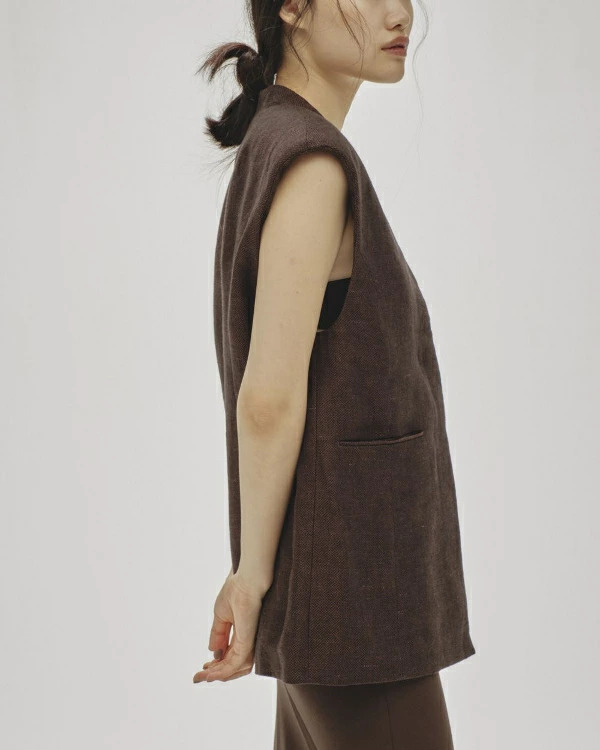 即納】TODAYFUL トゥデイフル LIFEs ライフズ Linen Over Vest リネン