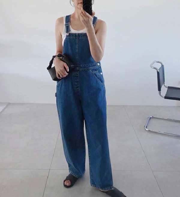 【即納】?nuke アンヌーク anuke　Denim Overall デニムオーバーオール サロペット　62410302 船曳ひろみ【2024】【SS】【2024春夏】【20