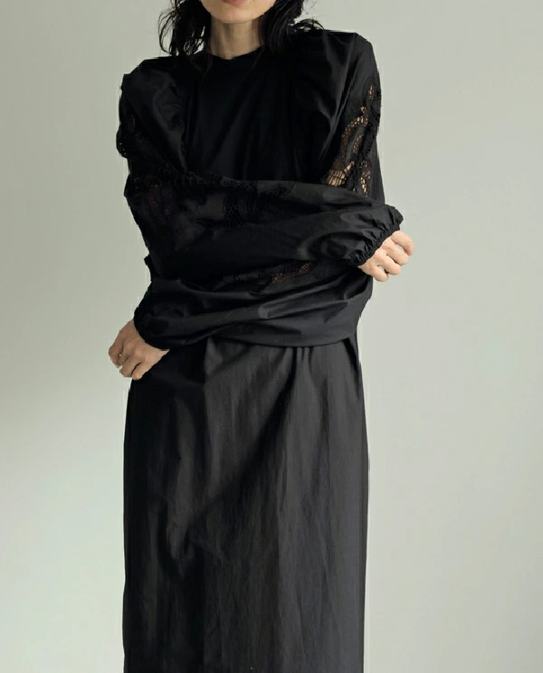 anuke 】Gather Velour Blouse タグ＆封筒付き anuke アンヌーク