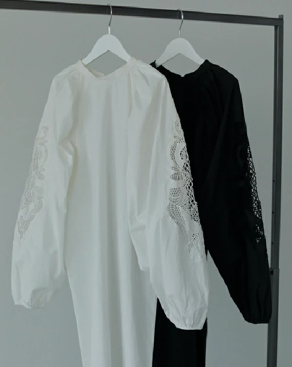 即納】anuke アンヌーク anuke Cutwork Embroidery Dress カットワーク