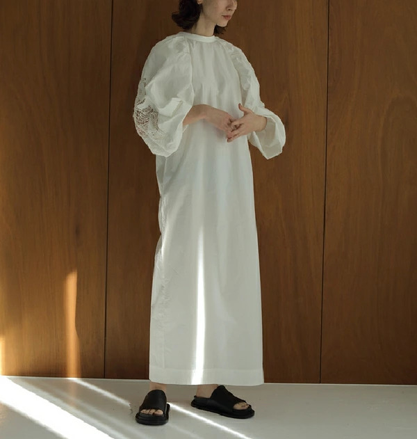 即納】anuke アンヌーク anuke Cutwork Embroidery Dress カットワーク