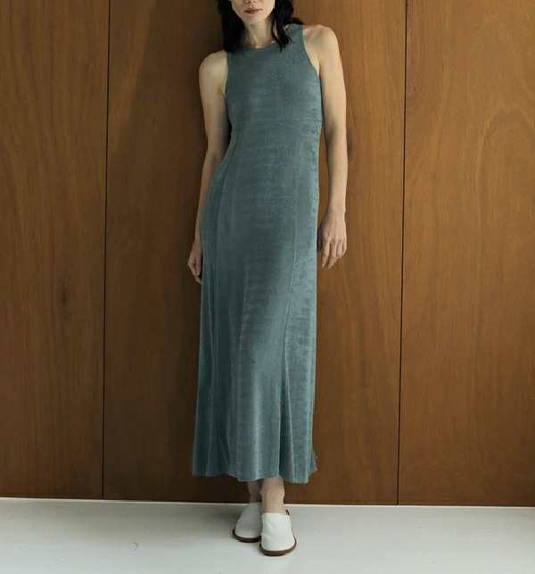 【即納】anuke アンヌーク anuke　Jersey Maxi Onepiece ジャージマキシワンピース 62410308 船曳ひろみ【2024】【SS】【2024春夏】【202