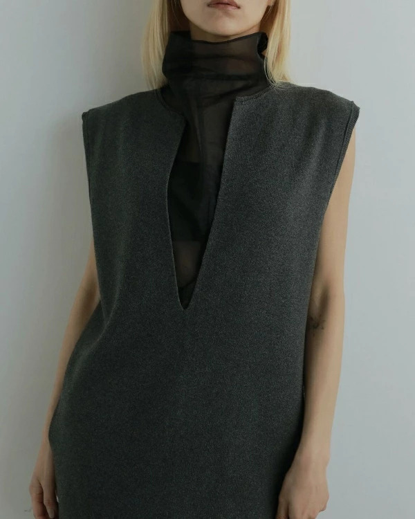 即納】anuke アンヌーク anuke Sheer Turtle Onepiece シアータートル