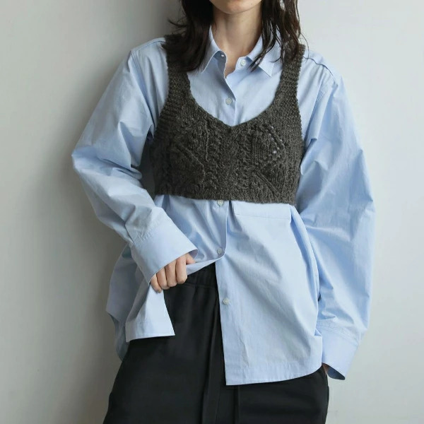 即納】anuke アンヌーク anuke Highcount Over Shirts ハイカウント