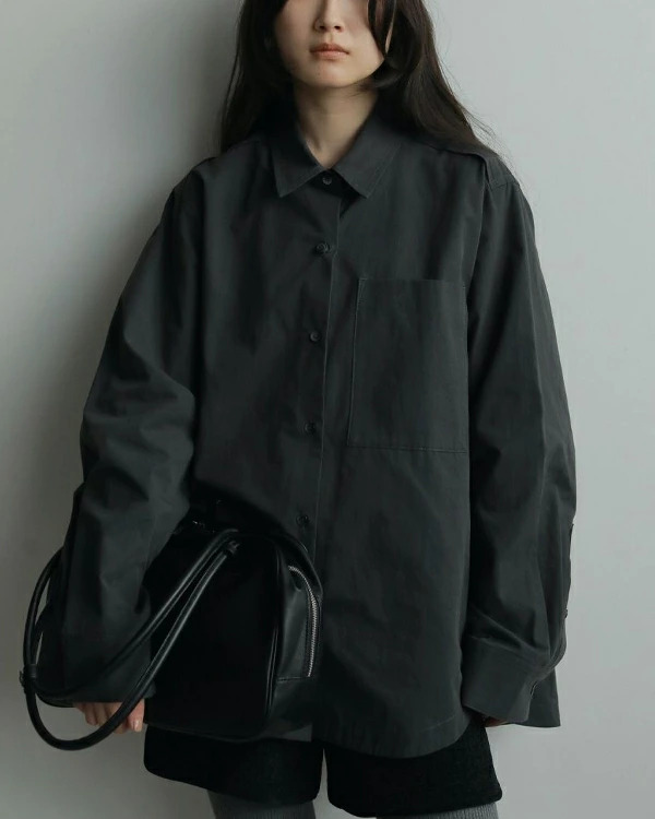 即納】anuke アンヌーク anuke Highcount Over Shirts ハイカウント