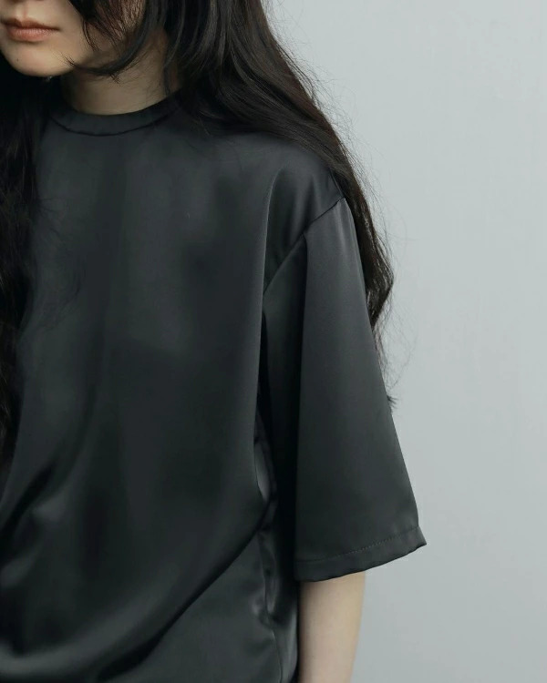 即納】anuke アンヌーク anuke Satin Over Tops サテンオーバー