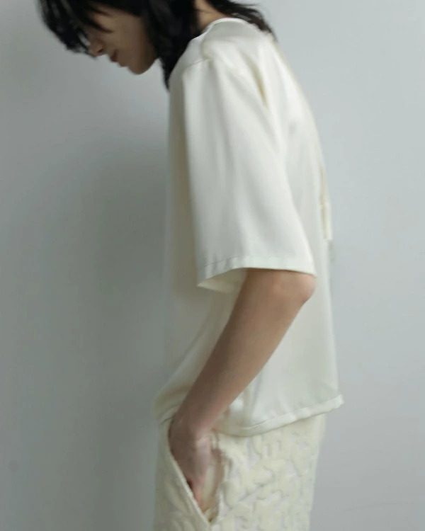 即納】anuke アンヌーク anuke Satin Over Tops サテンオーバー