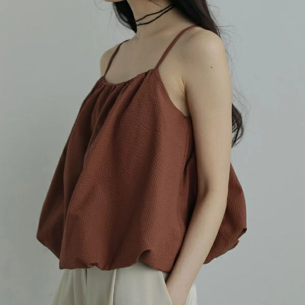 【即納】anuke アンヌーク anuke　Backopen Balloon Camisole バックオープルバルーンキャミソール 62520416 船曳ひろみ【2025】【AW】【2025夏秋】【2025AW】【入荷】