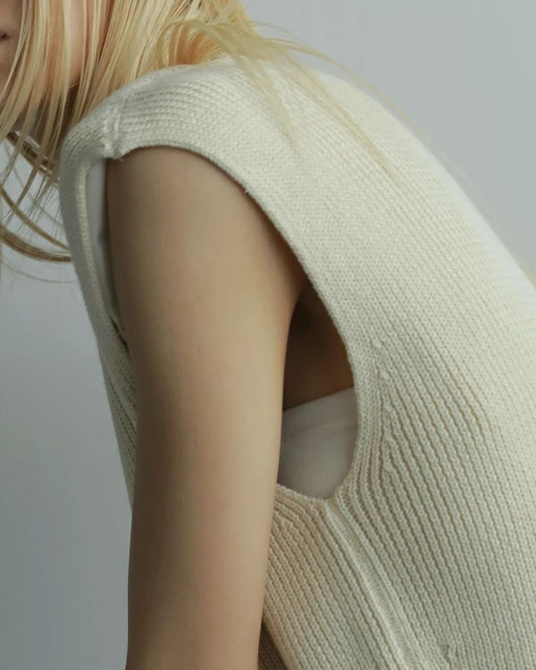 即納】anuke アンヌーク anuke Padin Knit Tanktop パダンニットタンク