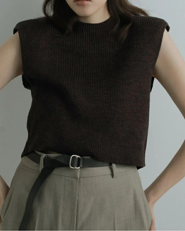 即納】anuke アンヌーク anuke Padin Knit Tanktop パダンニットタンク