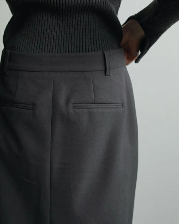 即納】anuke アンヌーク anuke Heather Stretch Middleskirt ヘザー