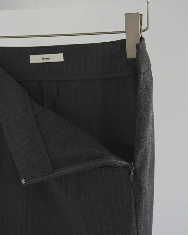 即納】anuke アンヌーク anuke Heather Stretch Middleskirt ヘザー