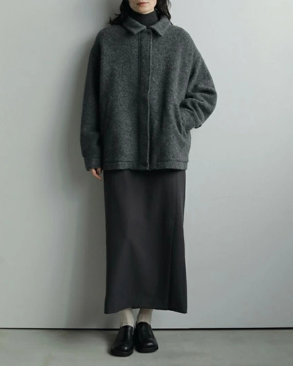 【即納】anuke アンヌーク anuke　Heather Stretch Middleskirt ヘザーストレッチミドルスカート 62520801 船曳ひろみ【2025】【AW】【2025夏秋】【2025AW】【入荷】 即納】anuke アンヌーク anuke Heather Stretch Middleskirt ヘザー