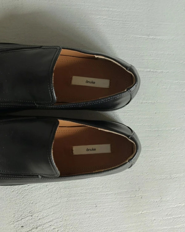 即納】anuke アンヌーク anuke Ecoleather Loafers エコレザー