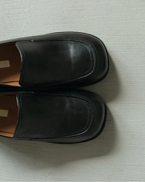 即納】anuke アンヌーク anuke Ecoleather Loafers エコレザー