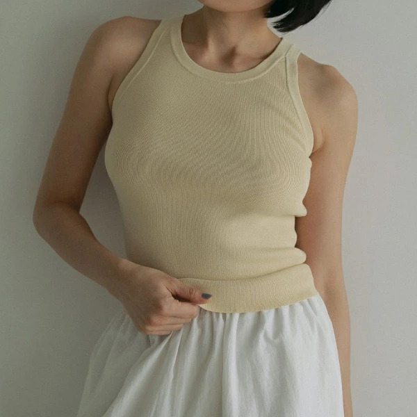 【即納】anuke アンヌーク anuke　Highgauge Knit Tanktop ハイゲージニットタンクトップ 62510502 船曳ひろみ【2025】【SS】【2025春夏】【2025SS】【入荷】